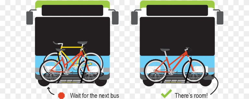 Step One Bike On Bus, Bicycle, Machine, Transportation, Vehicle Png Image