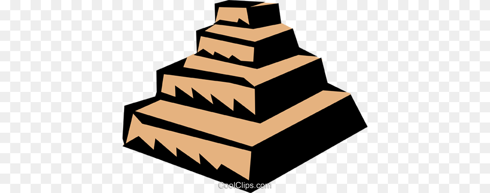 Step Pyramids Royalty Vector Clip Art Illustration, Cake, Dessert, Food Free Transparent Png