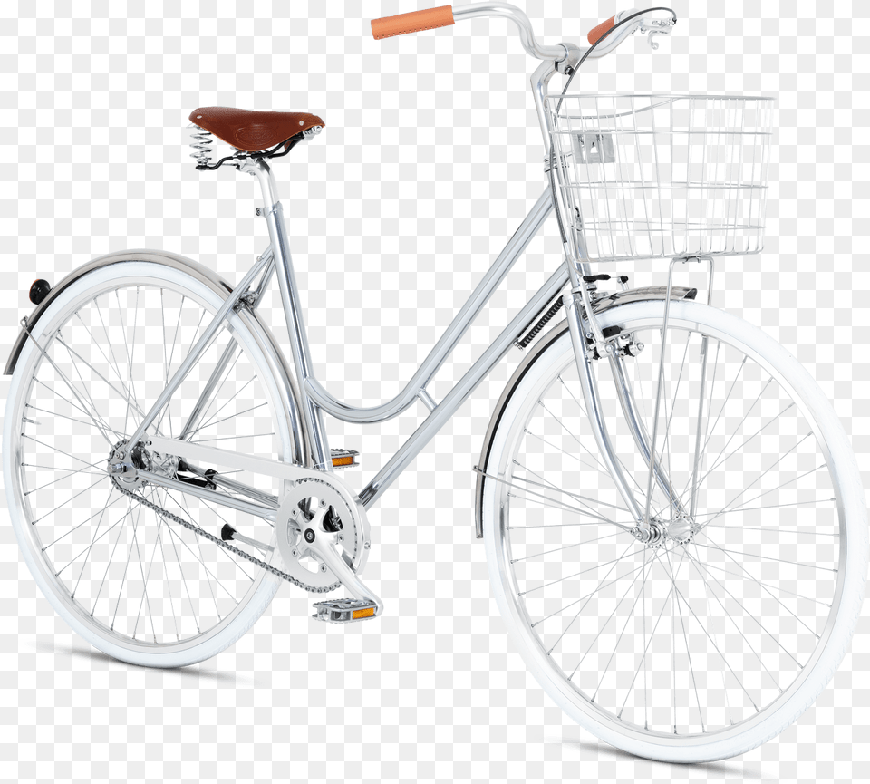 Step Through Chrome, Bicycle, Machine, Transportation, Vehicle Free Transparent Png