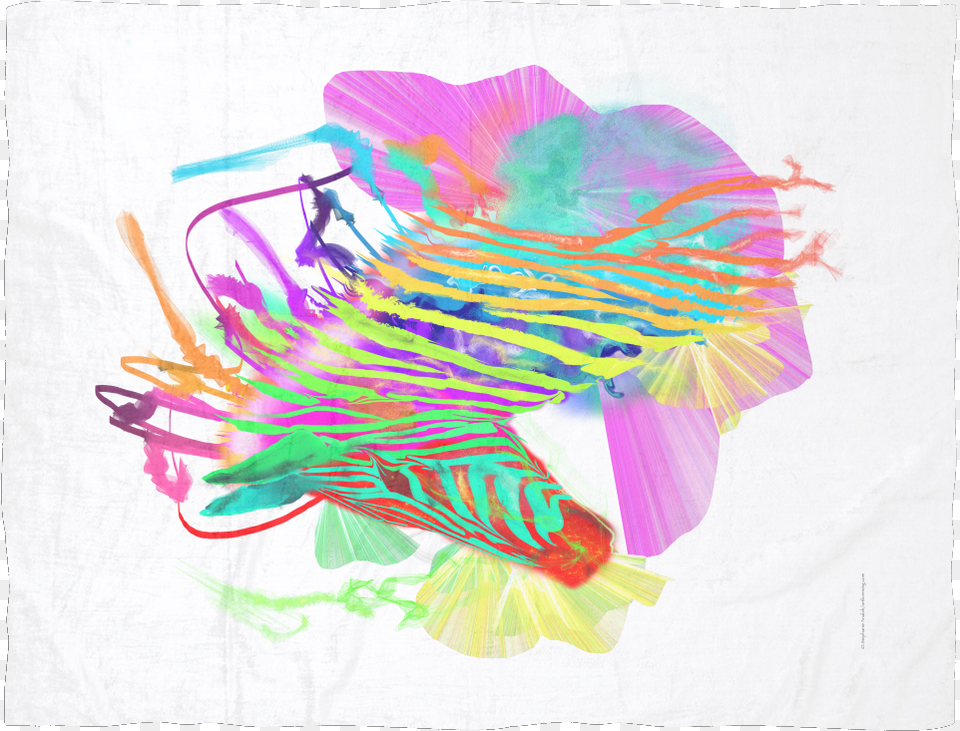 Stephanie Analah Zebra Head Fleece Blanket Placemat, Art, Graphics, Painting, Modern Art Png Image