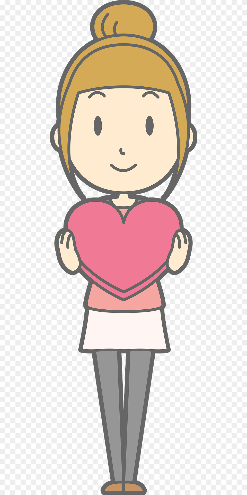 Stephanie Woman Is Holding A Red Heart Clipart, Person, Face, Head, Book Png Image