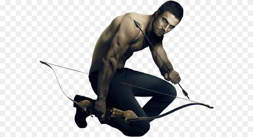 Stephen Amell Green Arrow Poster, Weapon, Sport, Person, Man Free Transparent Png