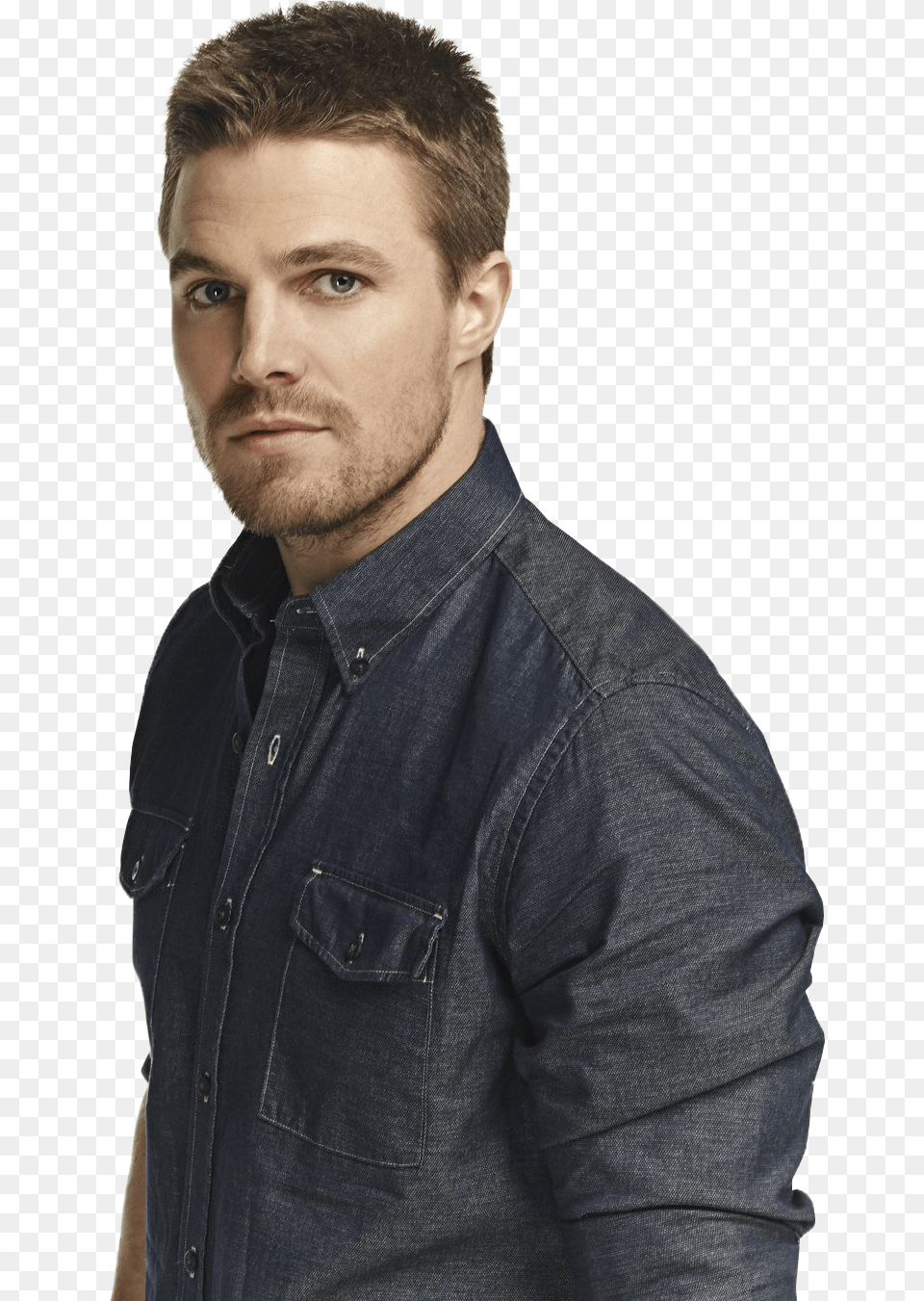 Stephen Amell L Denim Look Stephen Amell And Felicity, Adult, Portrait, Photography, Person Free Transparent Png