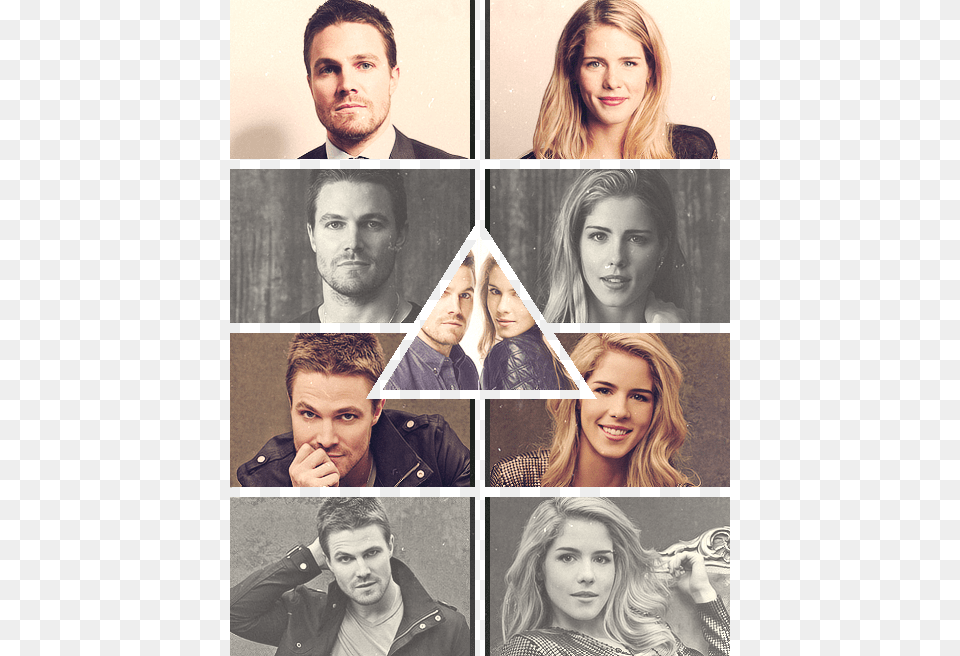 Stephen Amell X Emily Bett Emily Bett Rickards Poster 11x17 Mini Poster, Adult, Portrait, Photography, Person Png Image