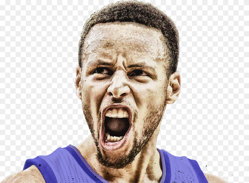 Stephen Curry, Adult, Angry, Face, Head Free Png Download