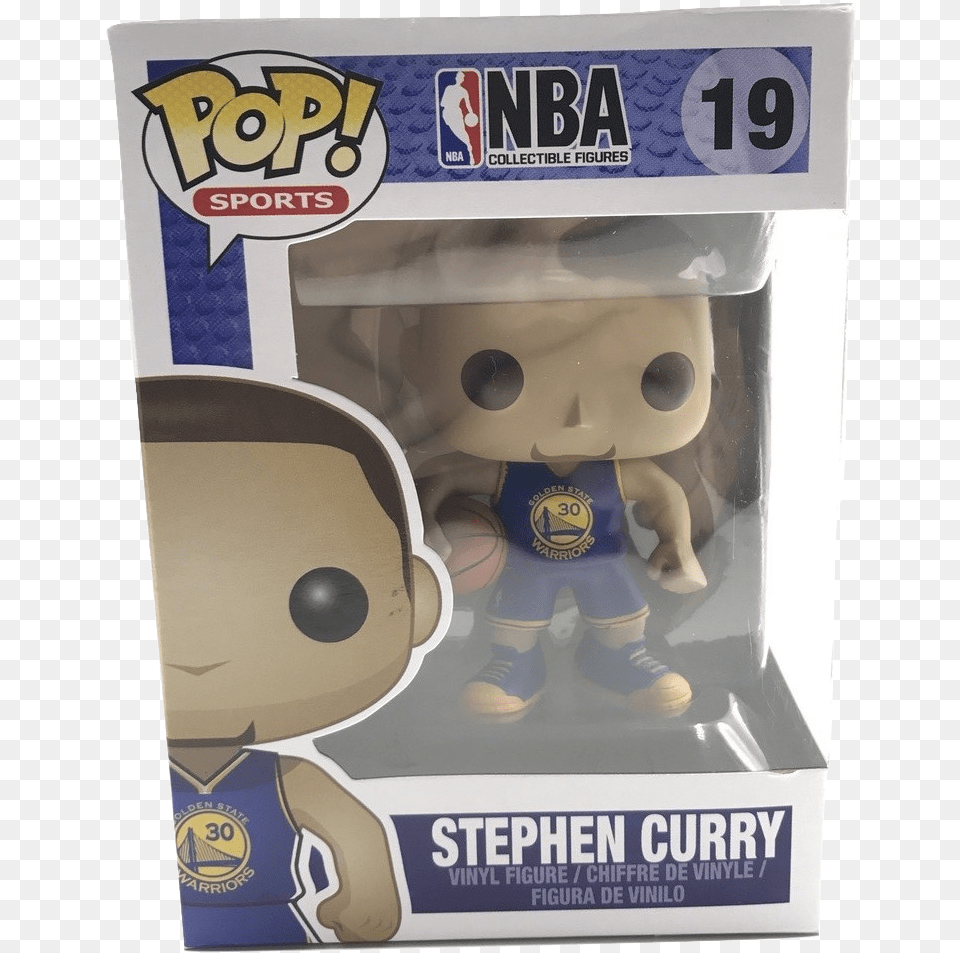 Stephen Curry Away Funko Pop Nba Stephen Curry 19 Golden State Warriors, Baby, Person, Face, Head Png Image