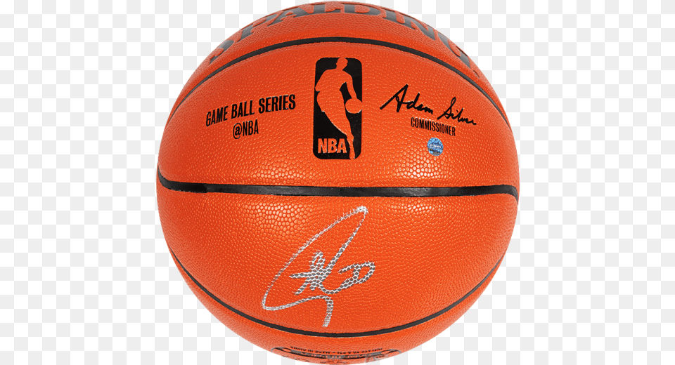 Stephen Curry Signed Spalding Nba Basketball Vertical, American Football, American Football (ball), Ball, Football Png