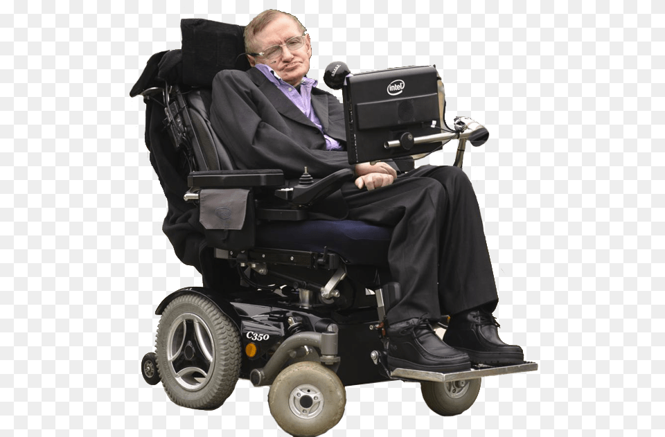 Stephen Hawking Chair Transparent, Furniture, Adult, Person, Man Free Png
