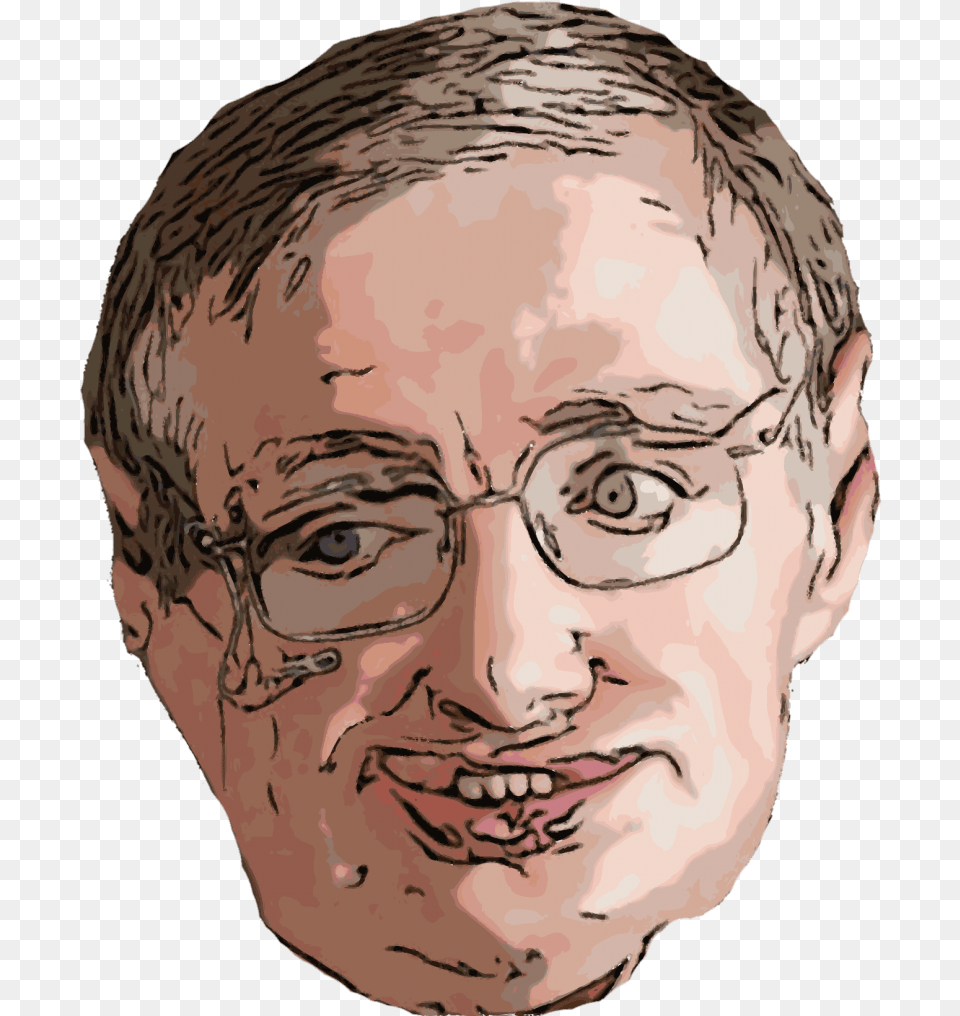 Stephen Hawking Face Transparent Stephen Hawking Face, Portrait, Photography, Person, Head Png