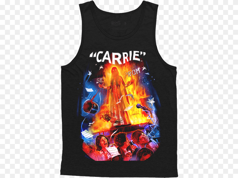 Stephen King Carrie T Shirt, Clothing, T-shirt, Tank Top, Adult Png Image