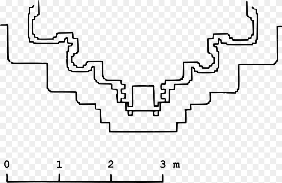 Stepped Diamond Floorplan Of Dattatreya Temple At Chattarki Diagram, Gray Png