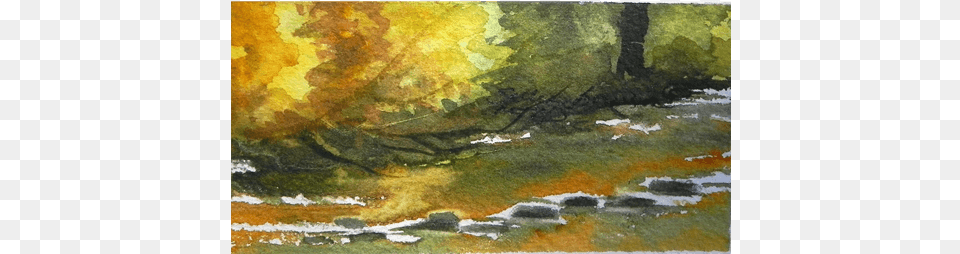 Stepping Stones Painting, Art, Canvas, Land, Nature Png Image