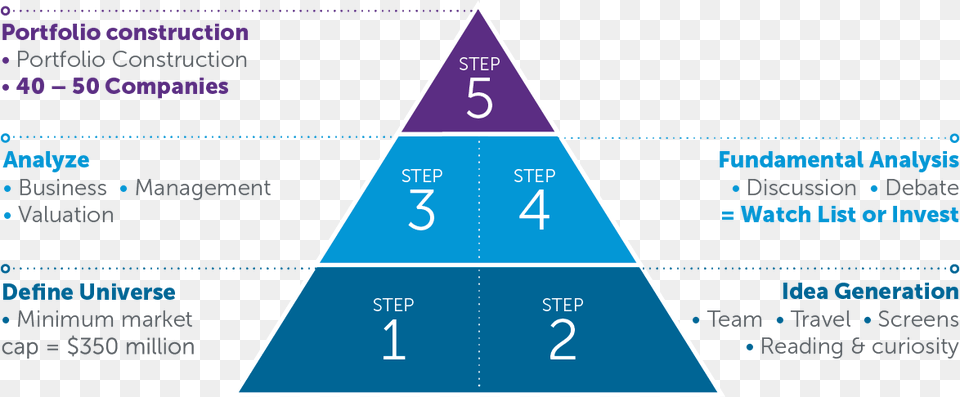 Steps Of Investment Process, Triangle, Text Free Png Download