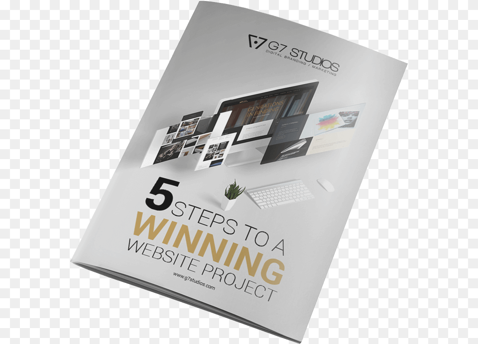 Steps To A Winning Website Project E Book Cover G7 Flyer, Advertisement, Poster, Publication Png Image