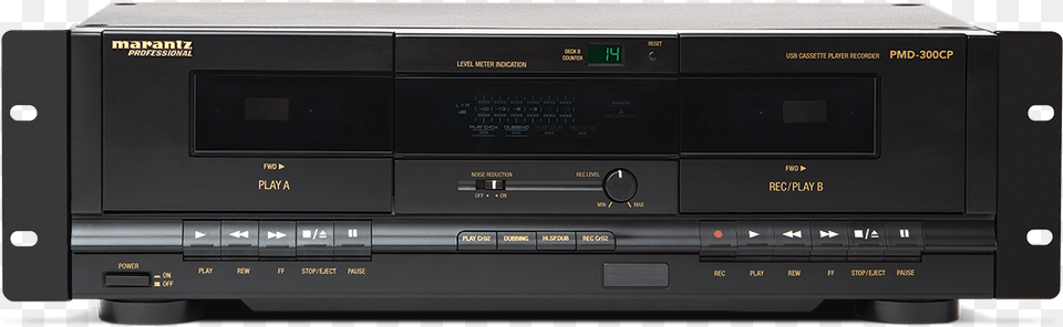 Stereo Dual Cassette Deck Mar Pmd 300 Cp Marantz Professional Pmd 300cp Dual, Electronics, Cassette Player, Cd Player, Tape Player Free Png Download