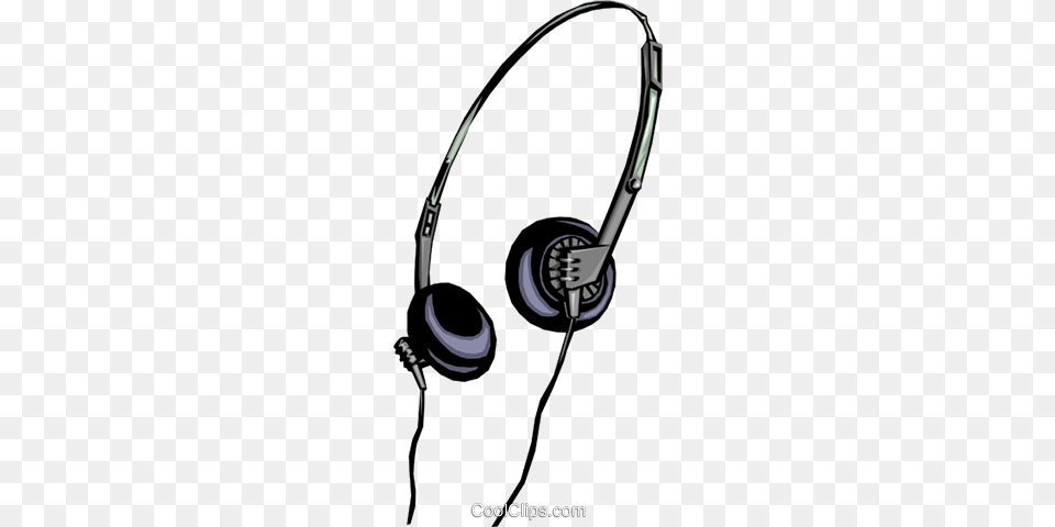Stereo Headphones Royalty Vector Clip Art Illustration, Electronics Free Png Download
