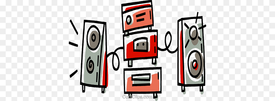 Stereo Royalty Vector Clip Art Illustration, Electronics, Speaker Free Png Download