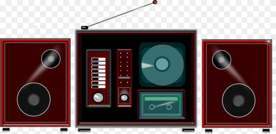Stereo System Clipart, Electronics, Speaker Free Png Download