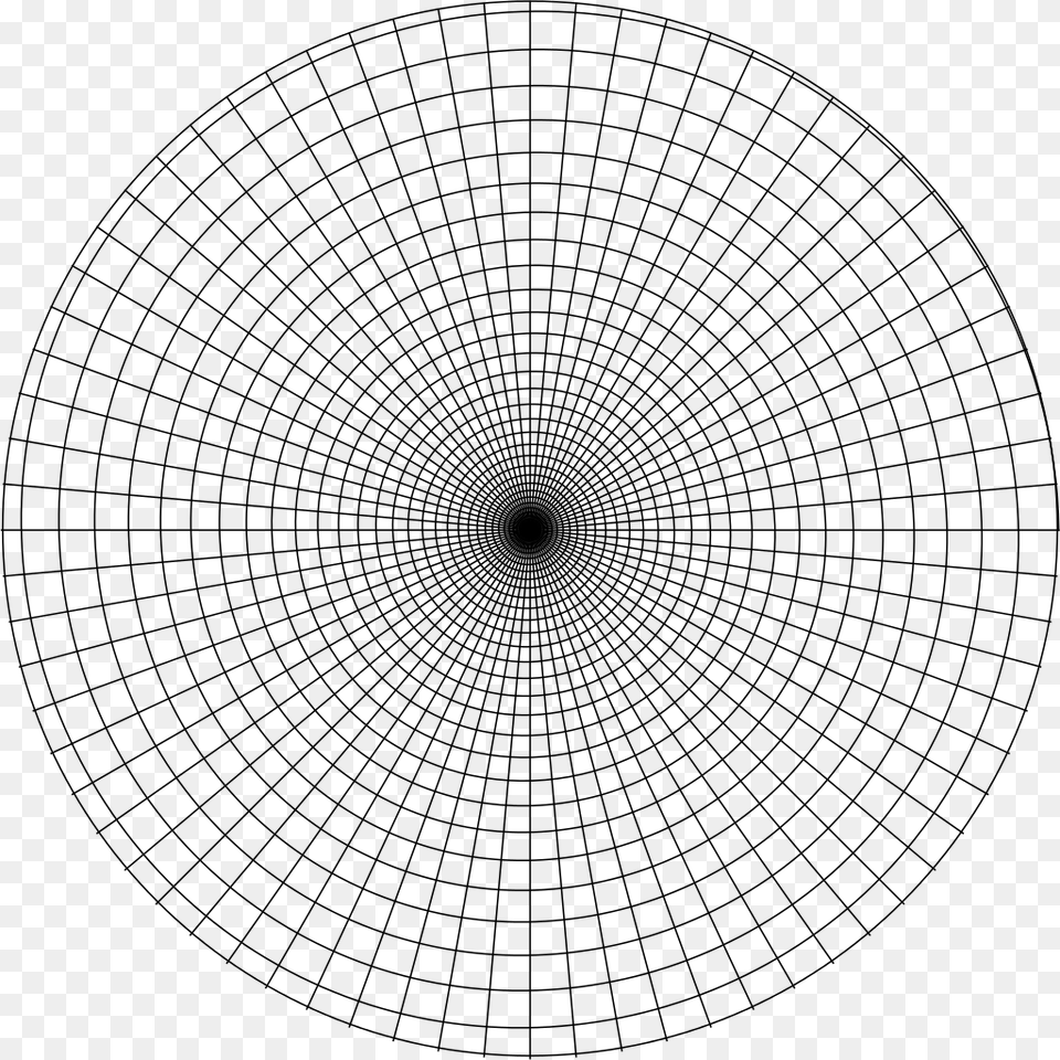 Stereographic Projection Wulff Net, Gray Free Transparent Png
