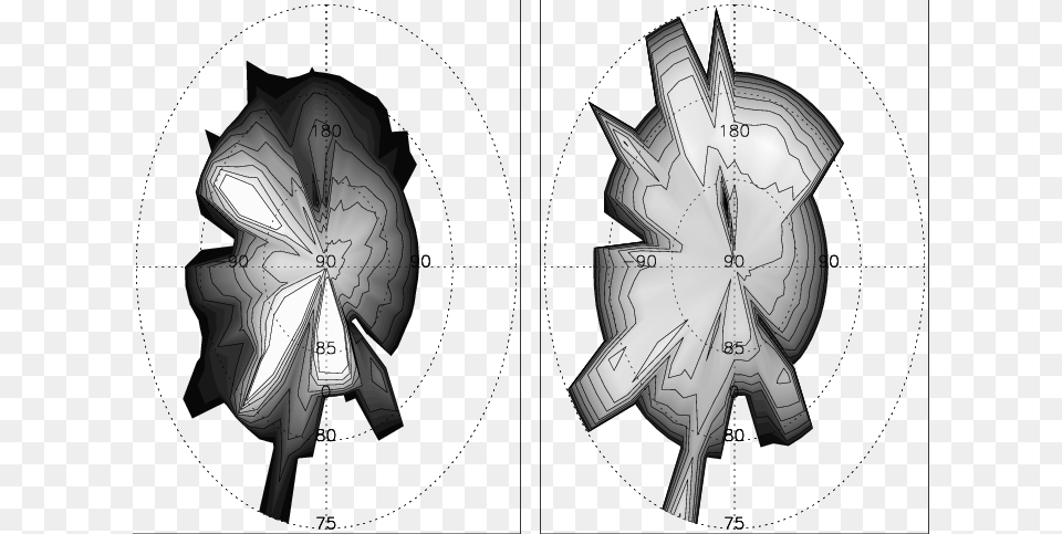 Stereographic Projections Of The North Pole At L S Drawing, Ammunition, Grenade, Weapon Free Png