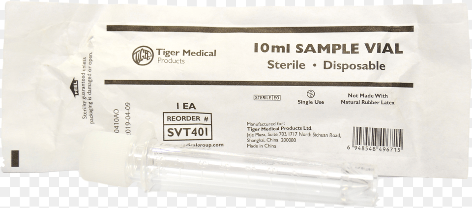 Sterile Specimen Vial Label, Text Png Image
