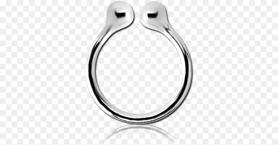 Sterling 925 Silver Illusion Nose Ring Shining Light Body Body Jewelry, Smoke Pipe, Accessories Png