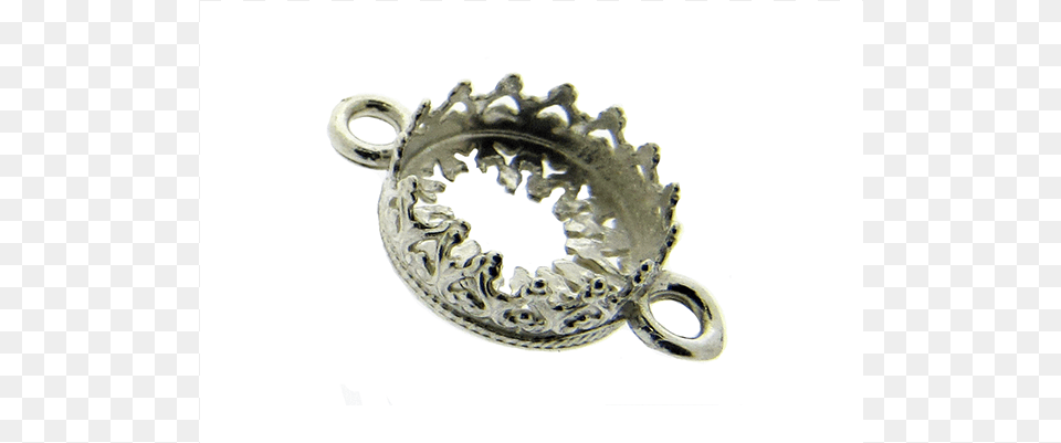 Sterling Silver 925 Decorative Bezel Cup Round 10mm Pendant, Accessories, Jewelry, Locket Free Png Download