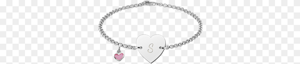 Sterling Silver Baby Bracelet In Heart Shape With Letter Armband Moeder Baby, Accessories, Jewelry, Necklace Png Image