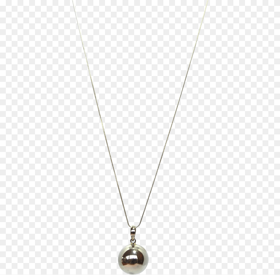 Sterling Silver Chain With Harmony Ball Locket, Accessories, Jewelry, Necklace, Pendant Png
