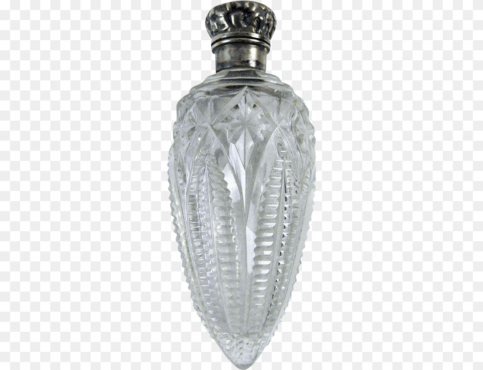 Sterling Silver Cut Crystal Perfume Bottle By Gorham Sterling Silver, Cosmetics, Lamp Free Png Download