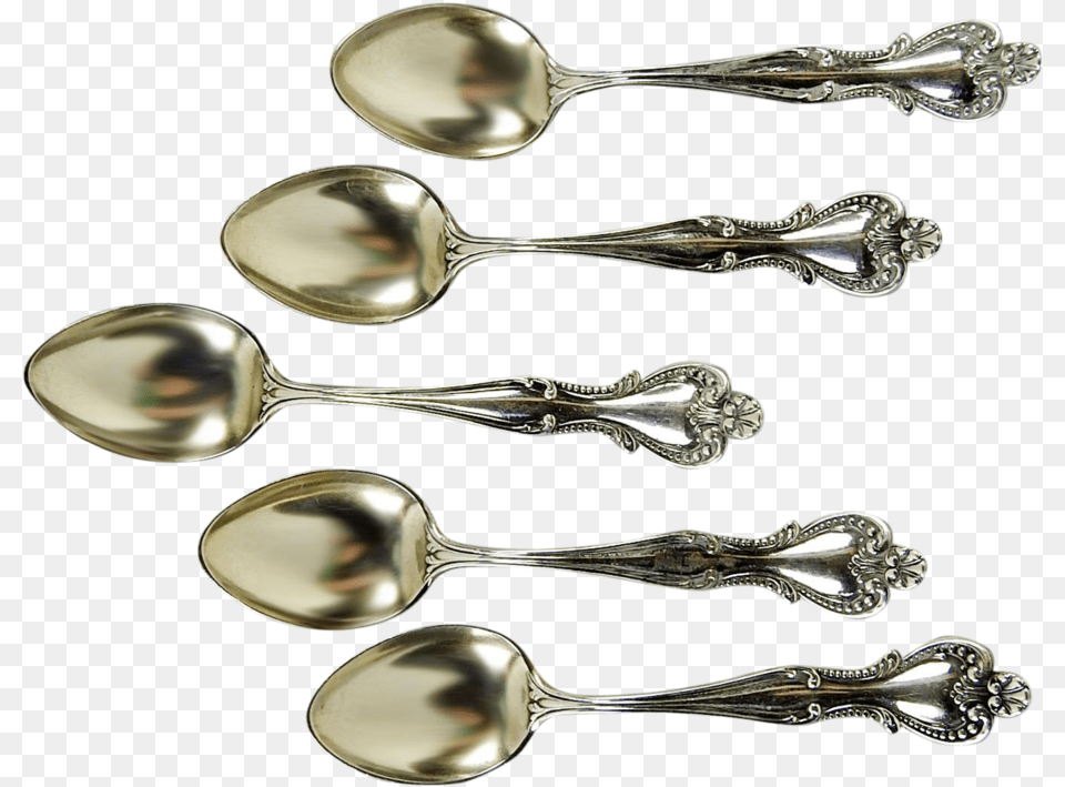 Sterling Silver Demitasse Spoons Spoon, Cutlery Png Image