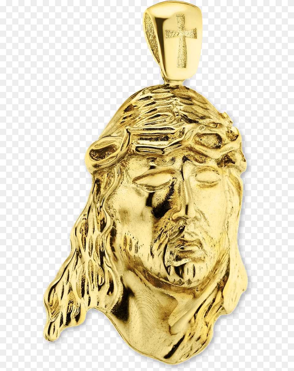 Sterling Silver Face Of Jesus Pendant Locket, Gold, Adult, Female, Person Free Transparent Png