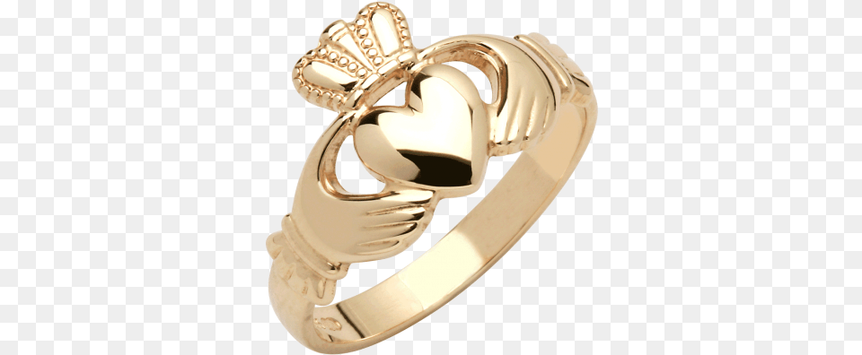 Sterling Silver Genuine Irish Handcrafted Gents Claddagh, Accessories, Jewelry, Ring, Gold Free Transparent Png