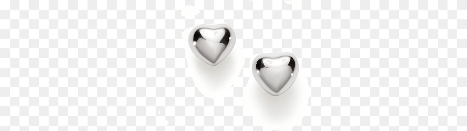 Sterling Silver Heart Earrings Rose Gold Heart Earrings, Accessories, Earring, Jewelry, Diamond Free Transparent Png
