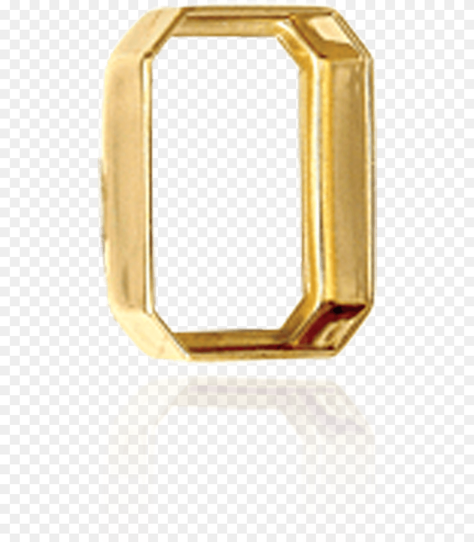 Sterling Silver Octagon Shape Low Bezels Crystal, Accessories, Buckle, Gold Free Png Download