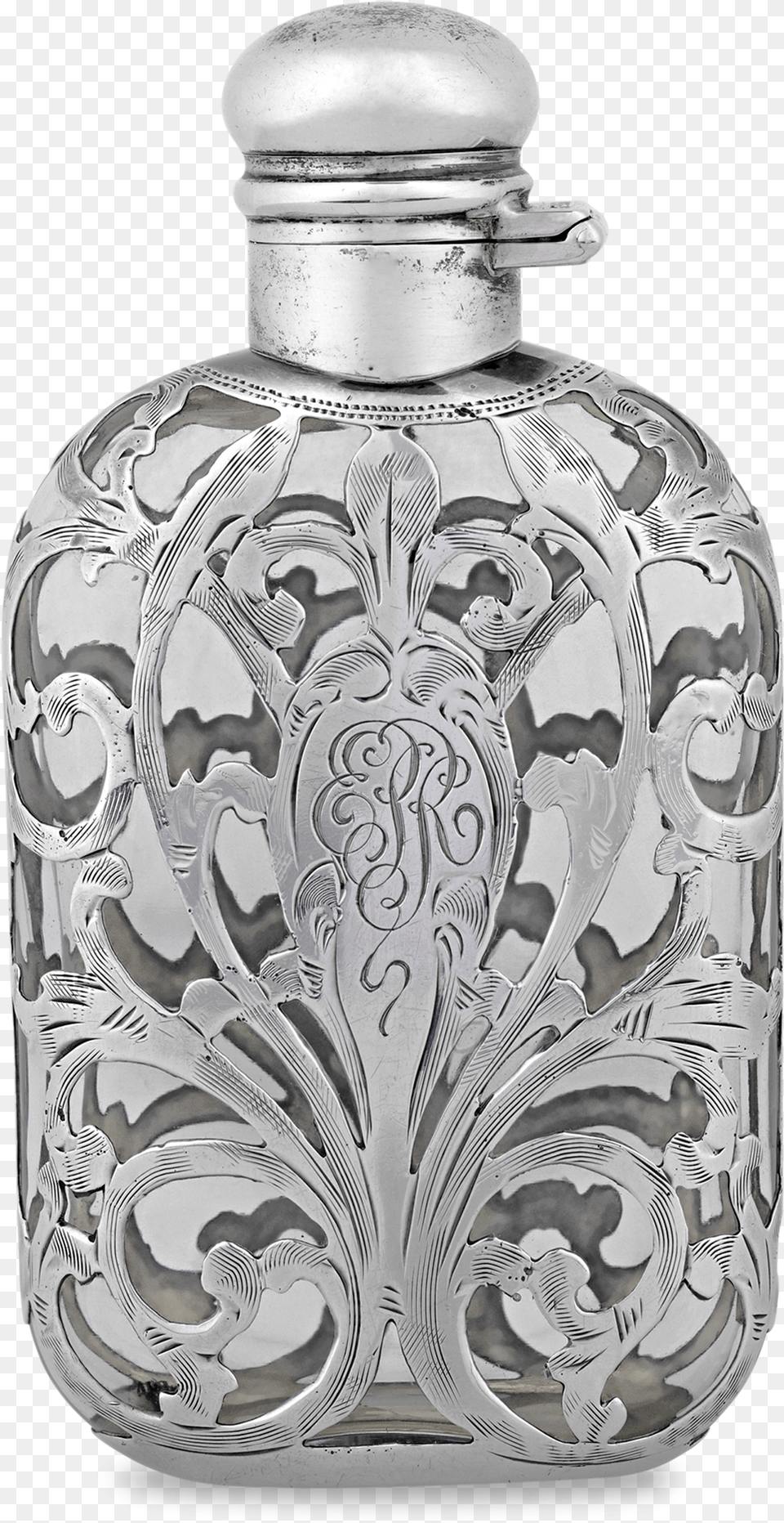 Sterling Silver Perfume Bottle, Jar, Pottery, Cosmetics Free Transparent Png