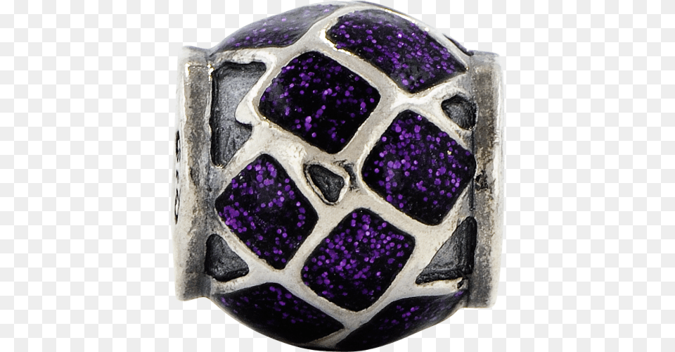 Sterling Silver Reflections Purple Enamel With Sparkles Titanium Ring, Accessories, Gemstone, Jewelry, Bead Free Png