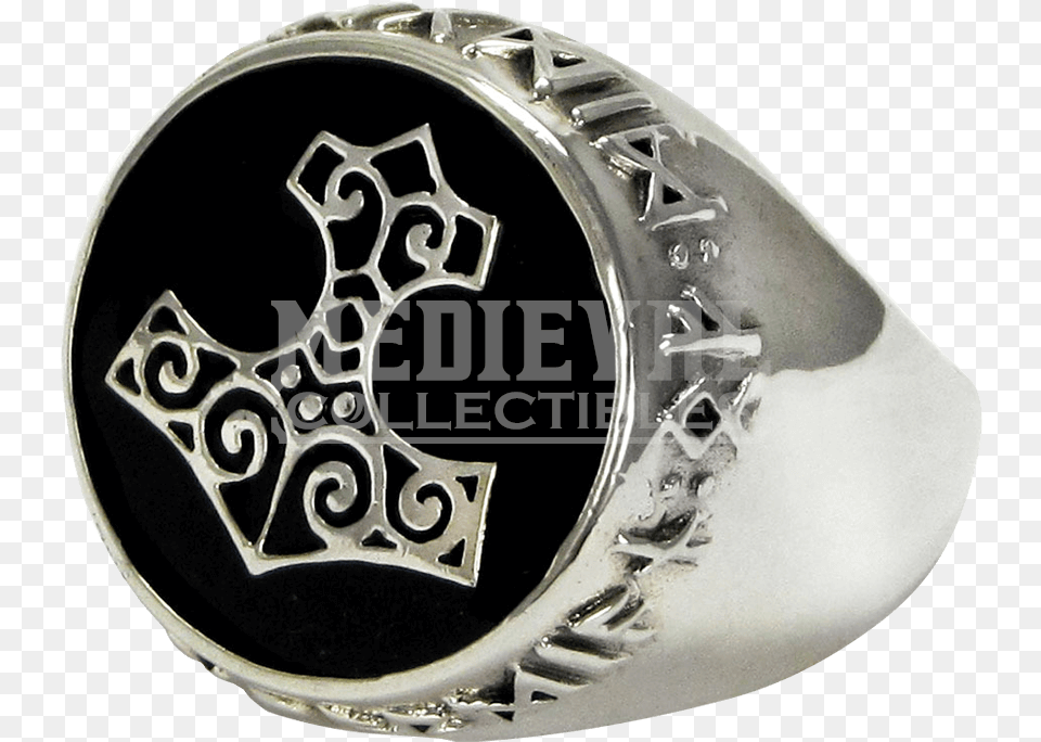 Sterling Silver Thors Hammer Signet Ring Thor39s Hammer Signet Ring, Accessories, Jewelry, Machine, Wheel Png Image