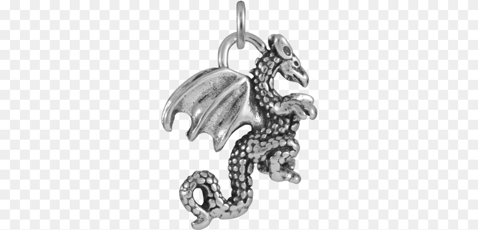 Sterling Silver Welsh Dragon Charm Welsh Dragon Charm, Accessories, Ornament, Jewelry, Smoke Pipe Png