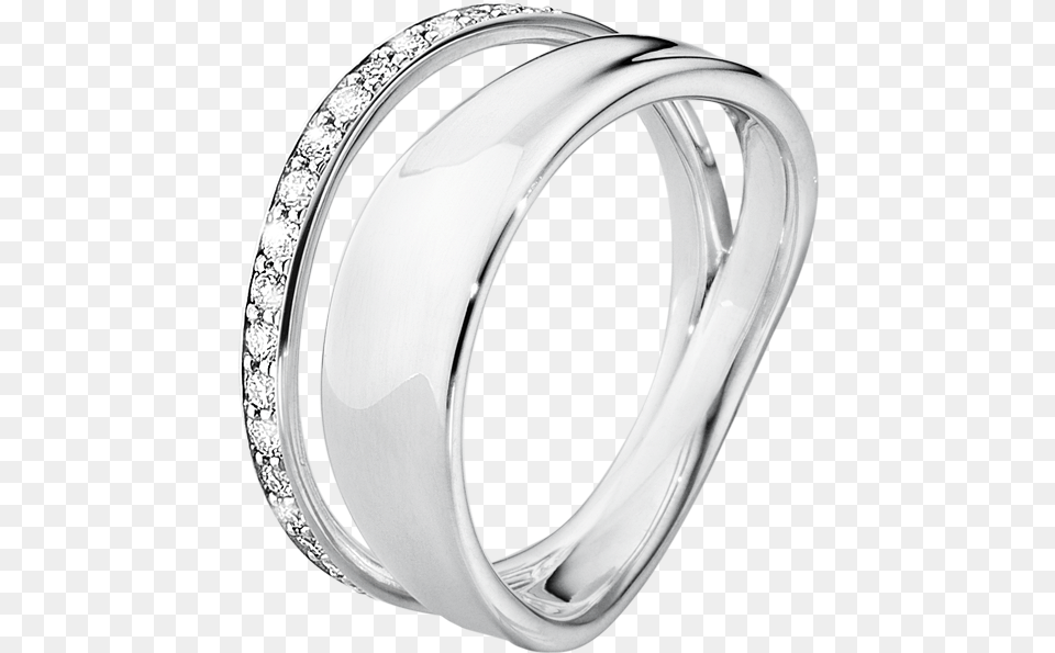 Sterling Silver With Brilliant Cut Diamonds Ring, Accessories, Platinum, Jewelry, Diamond Png Image