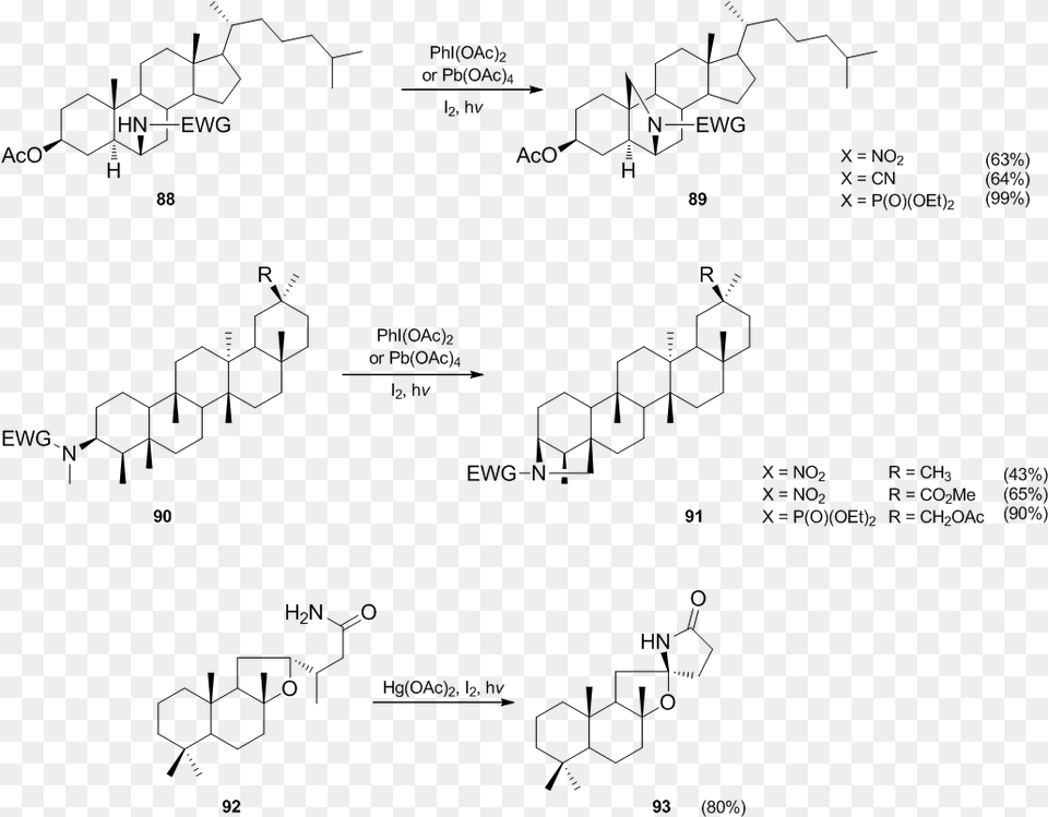 Steroids Neutral Diagram, Gray Png Image