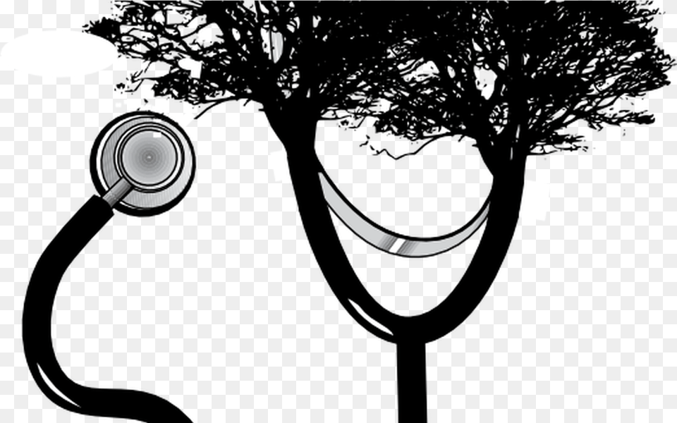 Stethoscope Apple Banner Freeuse Techflourish Collections Oak Tree Silhouette, Lighting, Electronics Free Png
