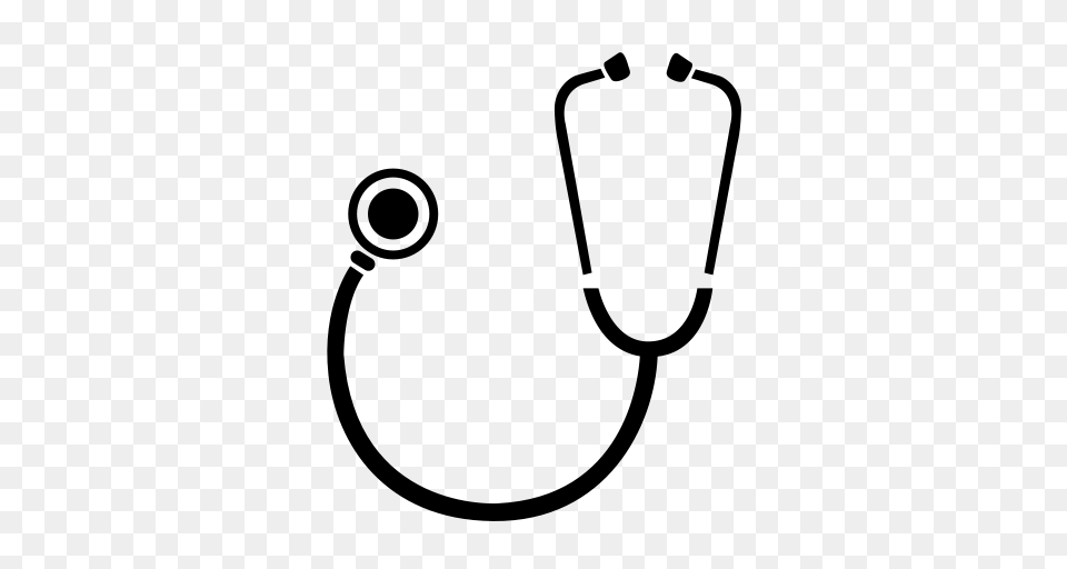 Stethoscope Big Icon With And Vector Format For Unlimited, Gray Free Png Download
