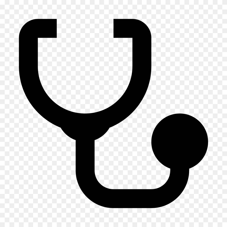 Stethoscope Icon, Gray Free Png Download