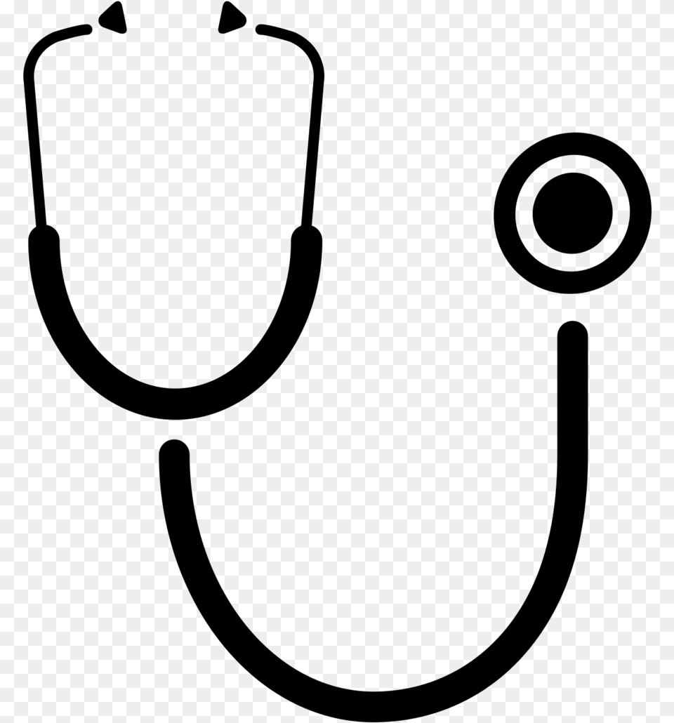 Stethoscope Icon Transparent Background Clipart, Gray Free Png