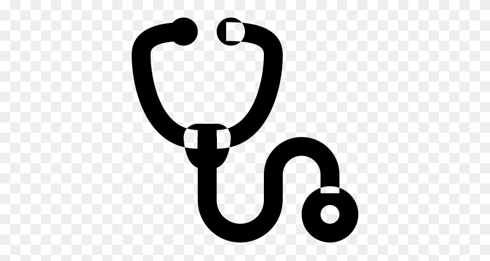 Stethoscope Icon With And Vector Format For Unlimited, Gray Free Png