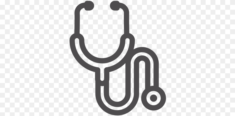 Stethoscope Stroke Icon Transparent Design Hospital Logo, Smoke Pipe, Electronics, Hardware Png