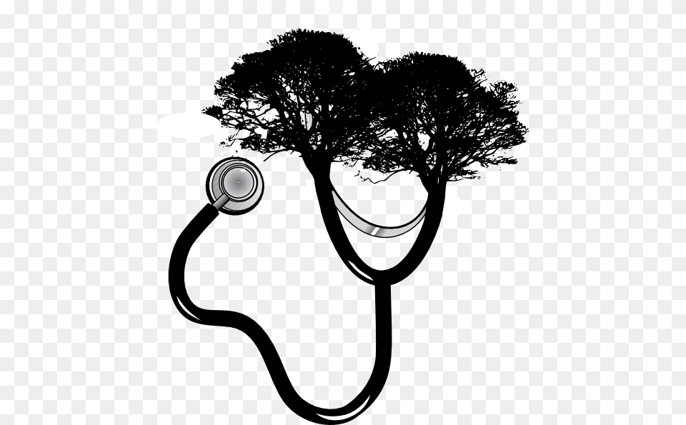Stethoscope Tree Clip Art At Clipart Library Stethoscope On A Tree, Smoke Pipe Free Transparent Png