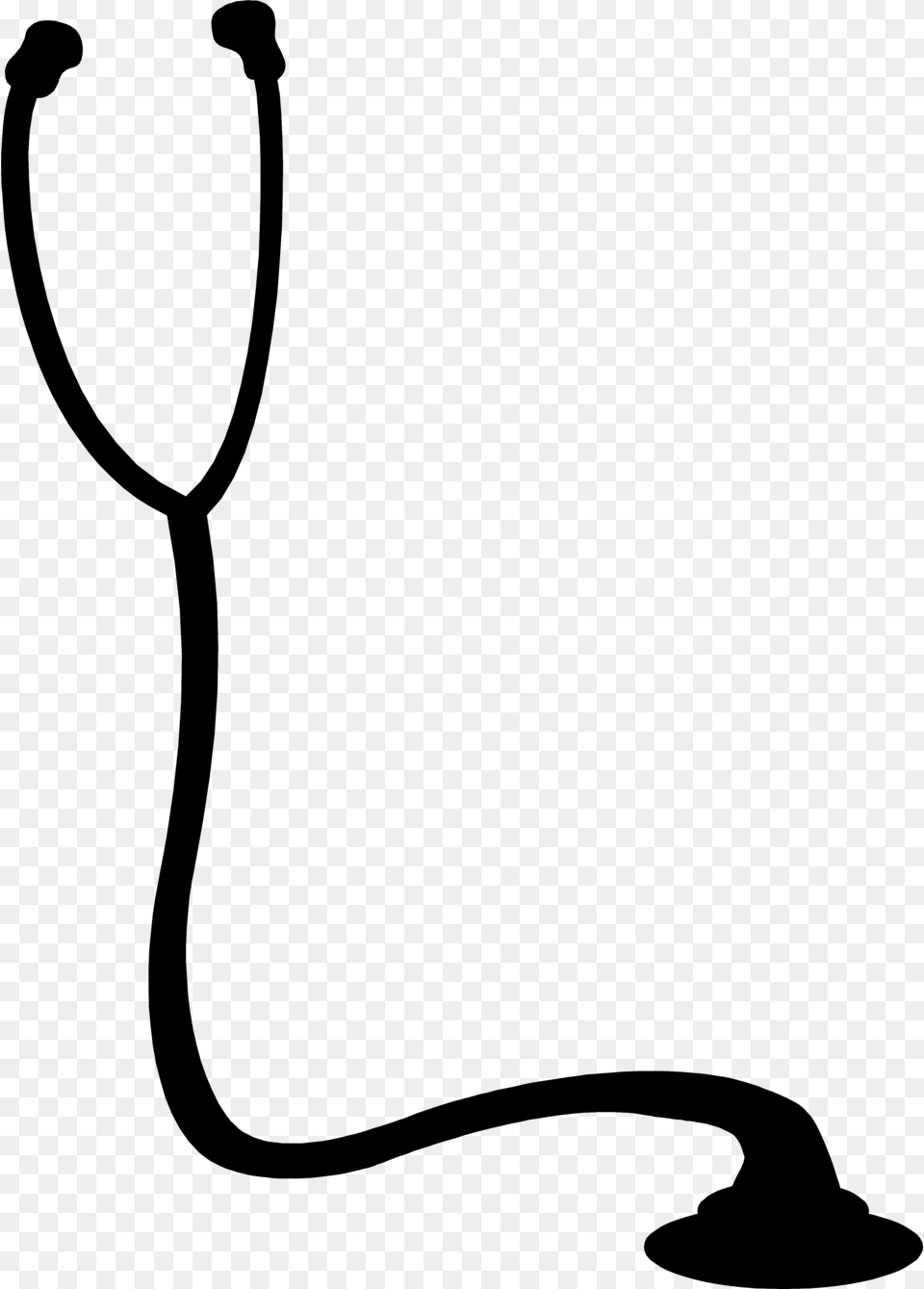 Stethoscope Vector Transparent Background Black And White Stethoscope, Gray Png