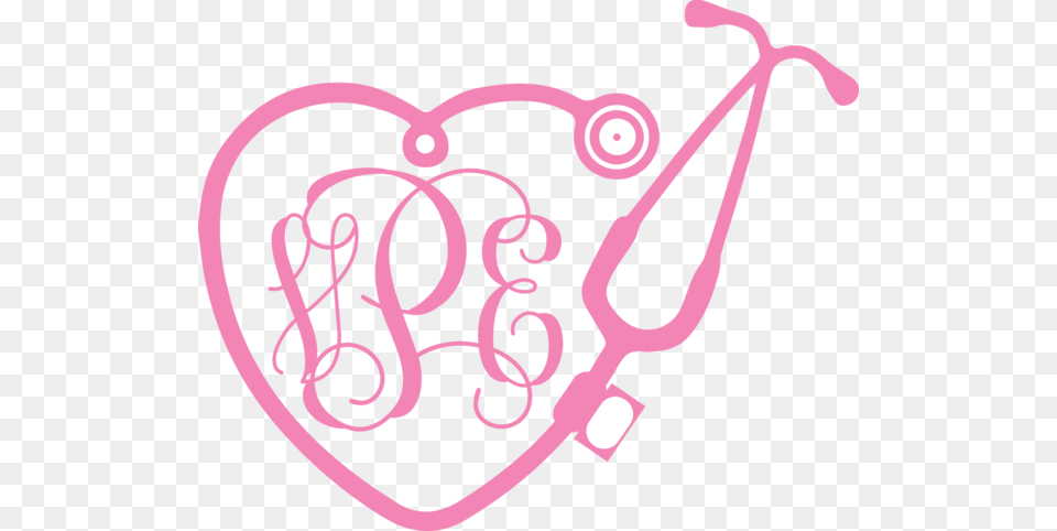 Stethoscope Vine Monogram Decal Stethoscope Monogram Svg, Electrical Device, Microphone, Smoke Pipe Free Png Download